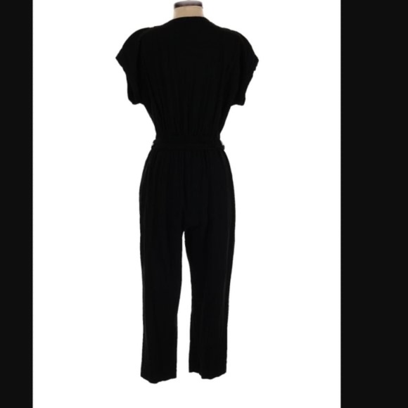GAP Black Jumpsuit 100% Rayon Size Small (6) - Picture 3 of 7